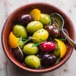 Easy and Addictive Warm Citrus Marinated Olives Recipe