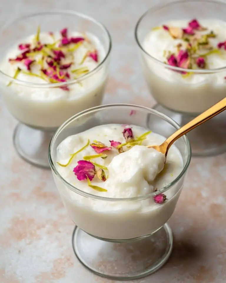 Lebanese Rice Pudding with Rosewater and Orange Blossom Recipe
