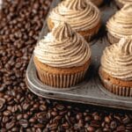Espresso Cupcakes with Espresso Buttercream and Chocolate Covered Espresso Beans Recipe