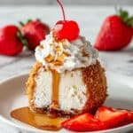 Fried Ice Cream with Crunchy Corn Flake Coating Recipe