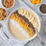 Peach Oatmeal Smoothie Bowl Recipe