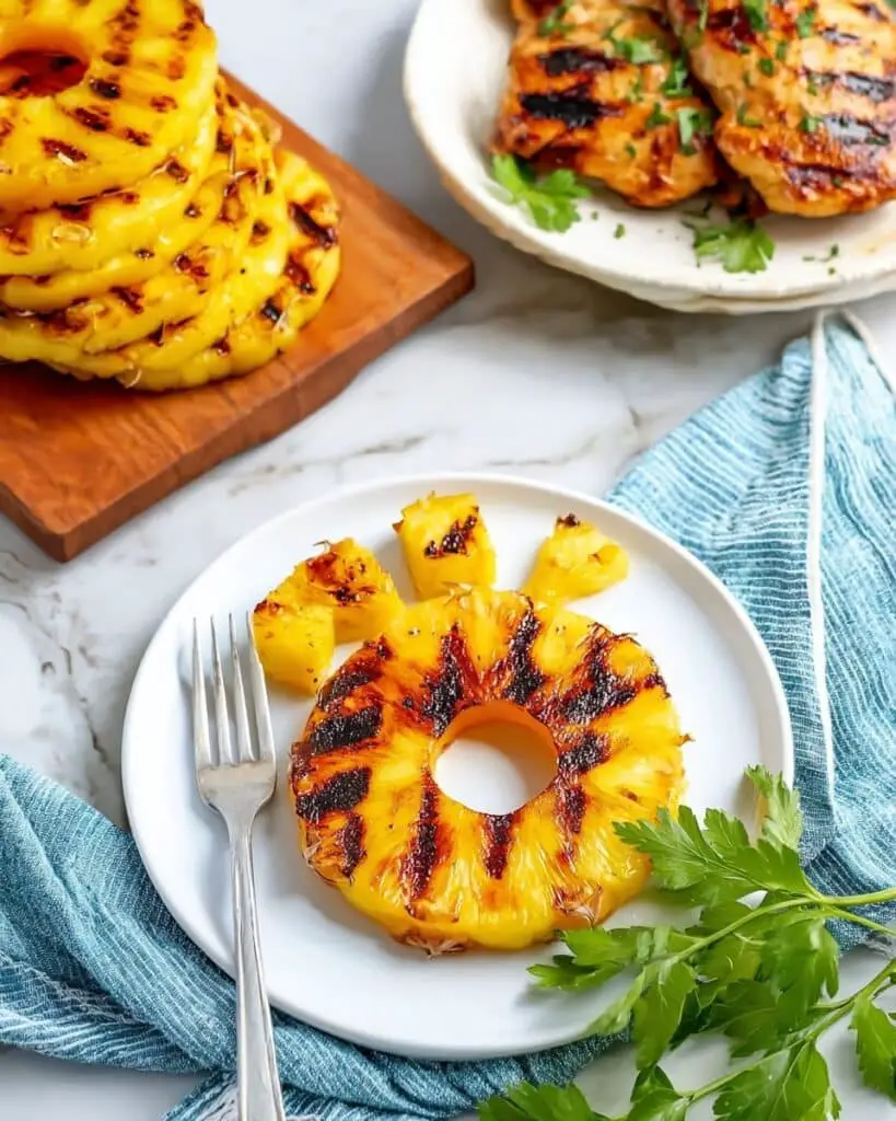 Grilled Pineapple with Brown Sugar and Honey Recipe