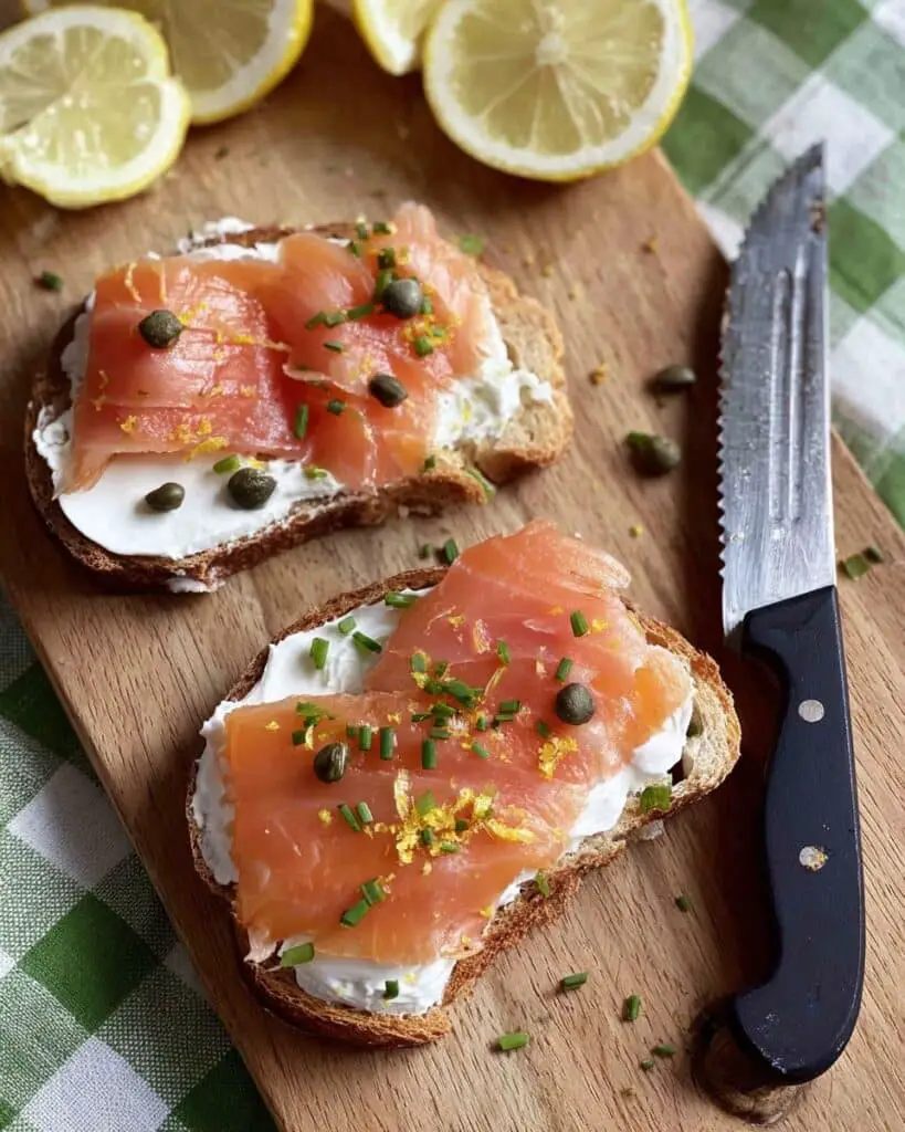 Smoked Salmon Tartines Recipe