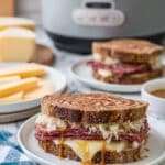 Slow Cooker Pastrami Sandwiches with Sauerkraut and Swiss Cheese Recipe