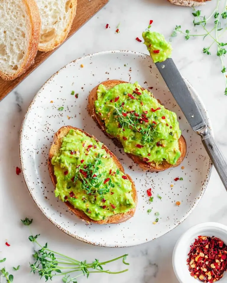 Avocado Toast with Honey and Chili Flakes Recipe