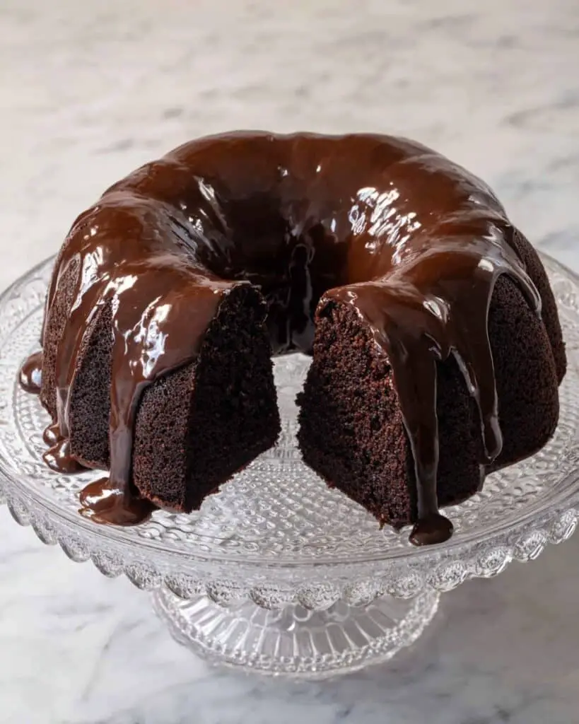 Chocolate Bundt Cake with Rich Ganache Recipe