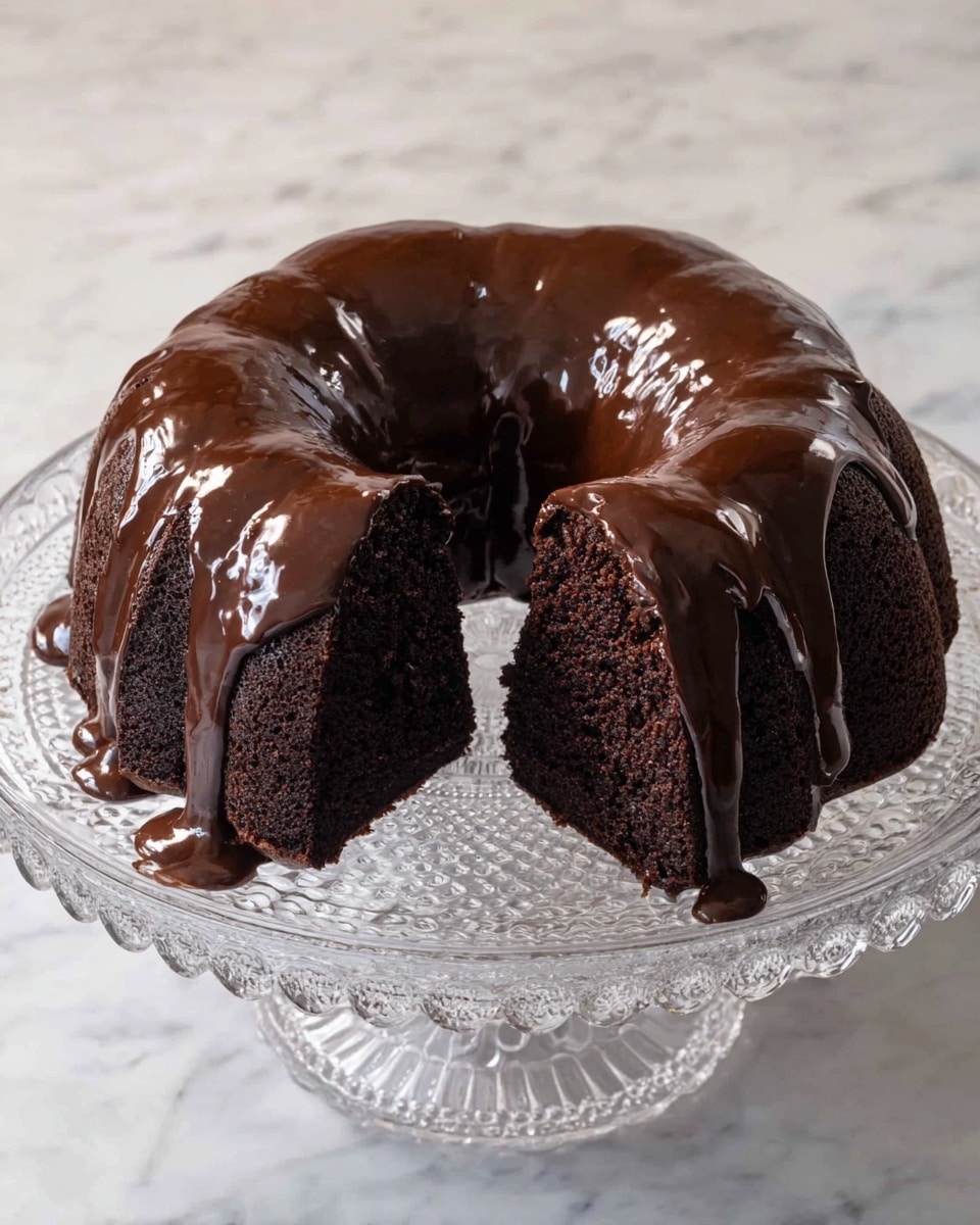 Chocolate Bundt Cake with Rich Ganache Recipe