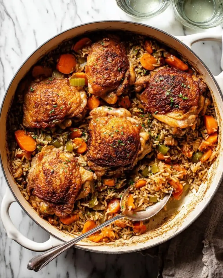 One Pan Herby Chicken and Wild Rice Recipe