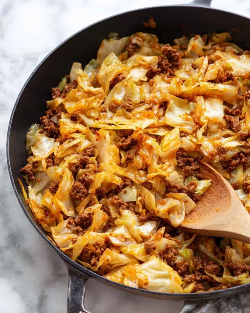 Ground Beef and Cabbage Skillet Recipe