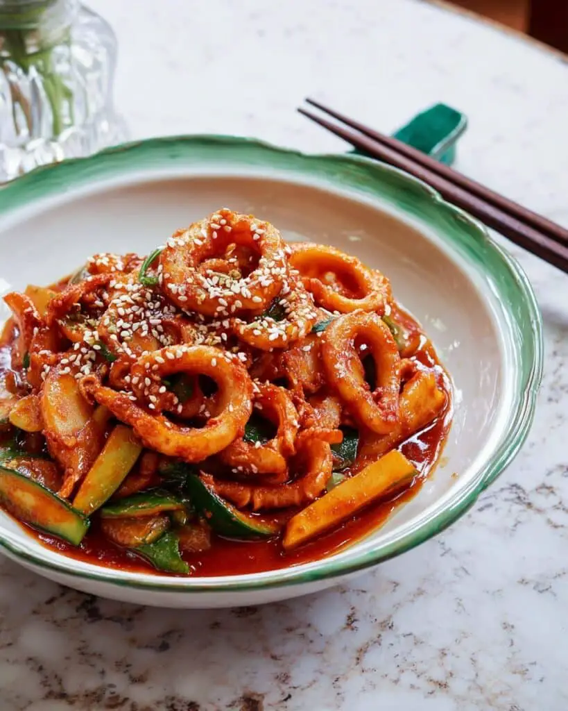 Ojingeo Bokkeum (Spicy Stir-Fried Squid) Recipe