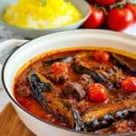 Khoresh Bademjan: Persian Eggplant Stew with Lamb Recipe