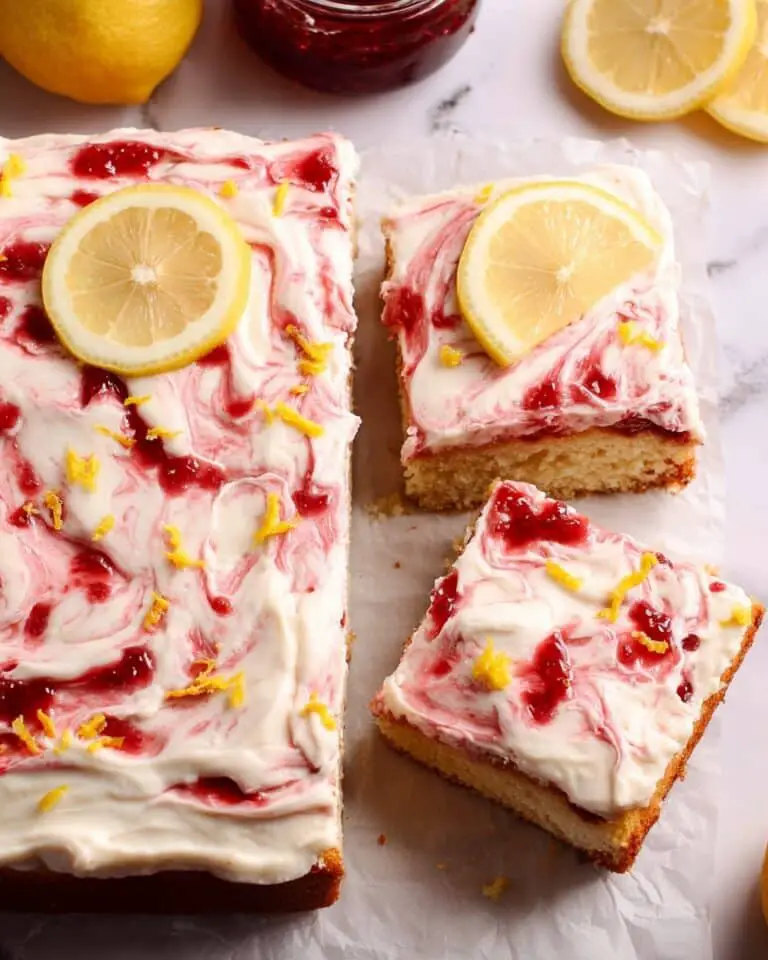 Strawberry Lemon Cake with Cream Cheese Frosting Recipe