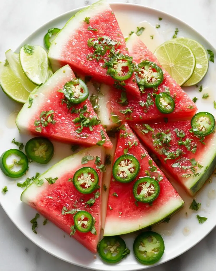 Spicy Watermelon Salad with Cilantro and Lime Recipe