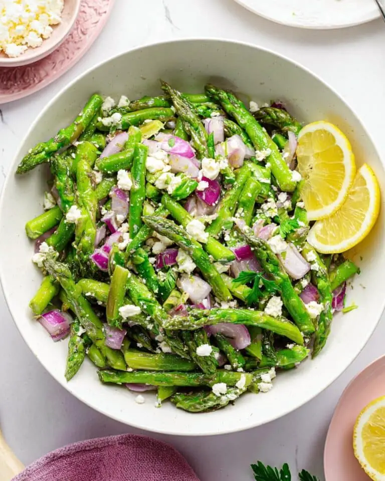 Asparagus Salad with Lemon and Feta Recipe