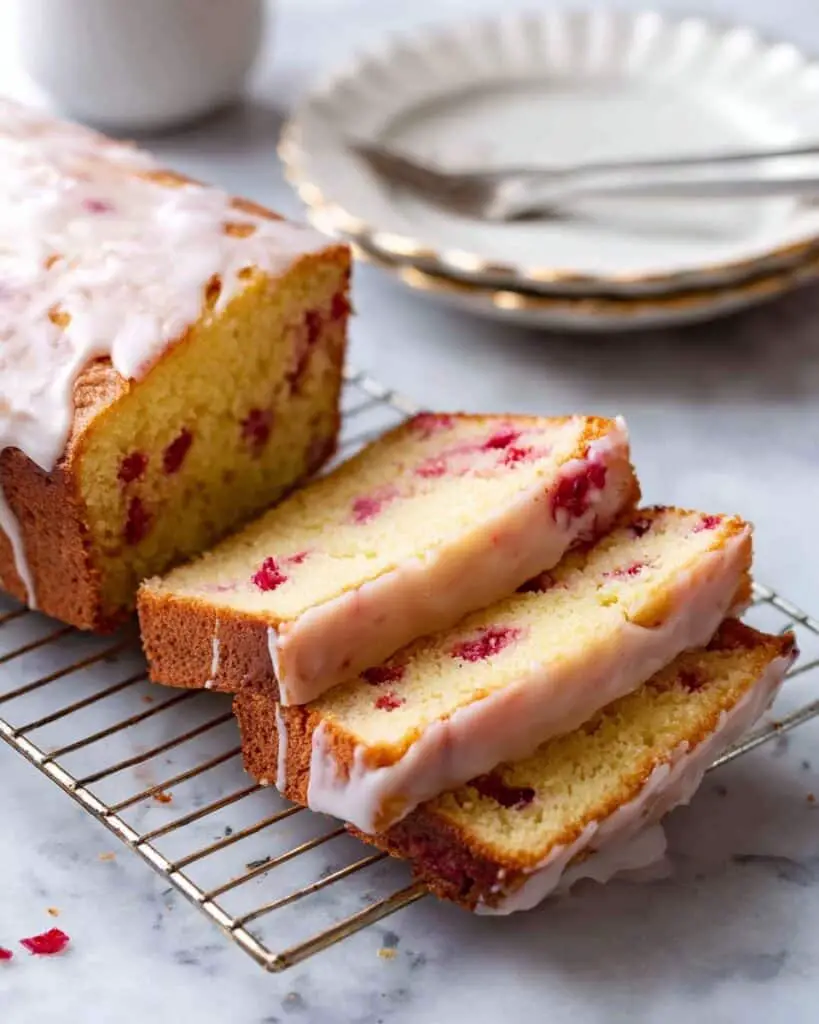 Raspberry Lemon Poppyseed Loaf Cake Recipe