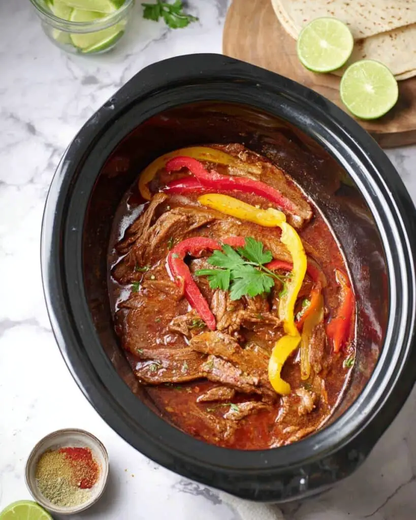 Slow Cooker Beef Fajitas Recipe