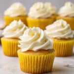 Lemon Vanilla Cupcakes with Fluffy Frosting Recipe