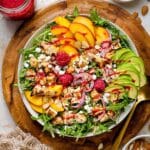 Chicken Salad with Peaches, Avocado & Raspberry Dressing Recipe
