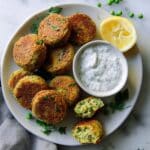 Gluten-free Baked Green Pea Fritters Recipe