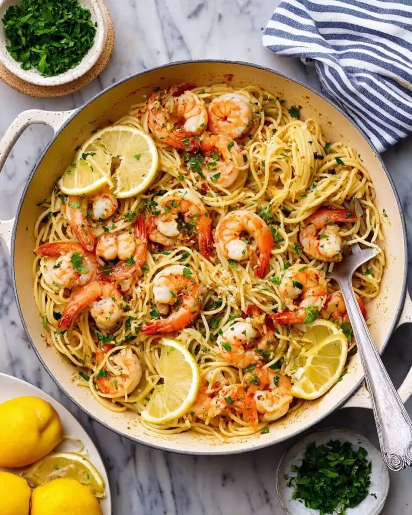 Shrimp Scampi with Lemon and Garlic Recipe