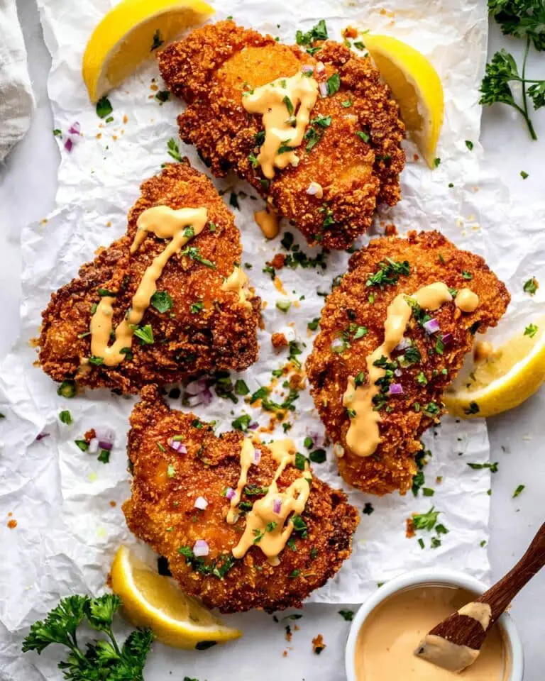 Pretzel-Crusted Chicken with Cheddar-Mustard Sauce Recipe