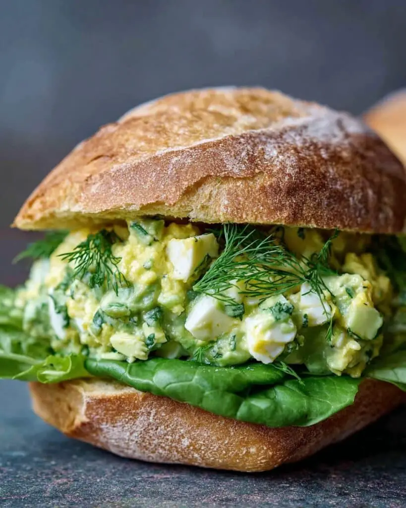 Avocado Egg Salad with Fresh Herbs Recipe