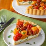 Tomato Tart with Basil and Provolone Recipe