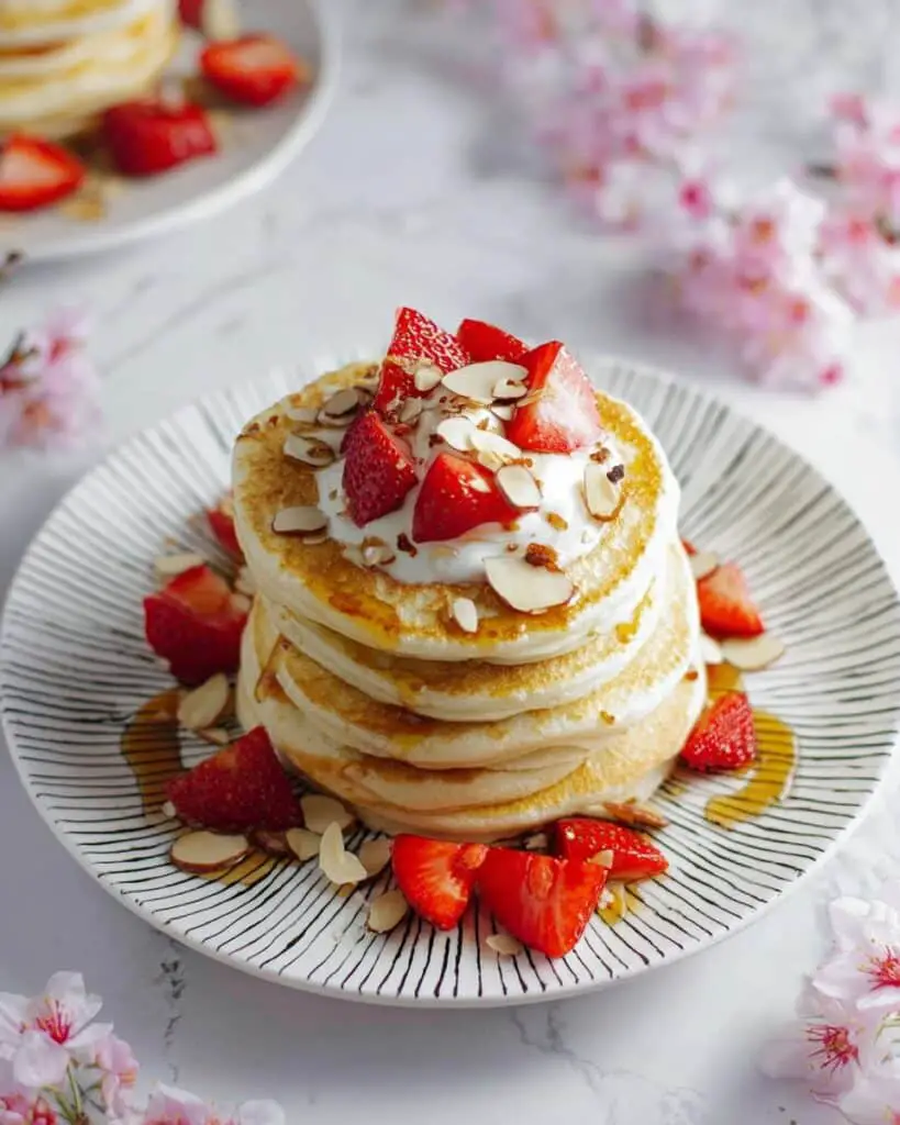 Fluffy Chewy Mochi Pancakes Recipe