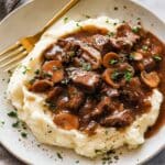 Instant Pot Beef Tips with Mushroom Gravy Recipe