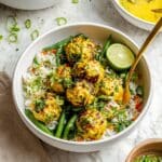 Jalapeño Coconut Curry Chicken Meatball Bowls Recipe