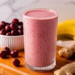 Simple Cranberry Smoothie with Fresh or Frozen Cranberries Recipe