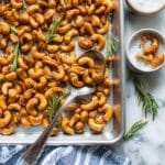 Sweet and Spicy Maple Roasted Rosemary Cashews Recipe