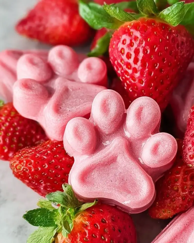 Frozen Strawberry Dog Treats Recipe