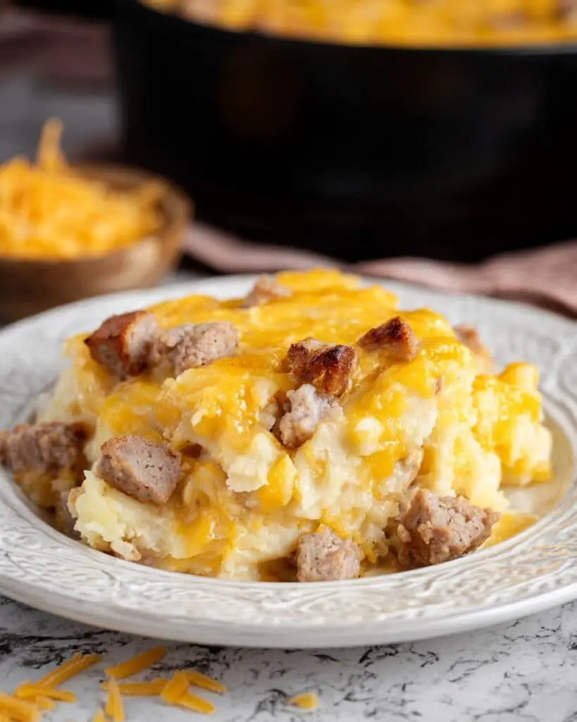 Slow Cooker Cheesy Kielbasa Hashbrown Casserole Recipe