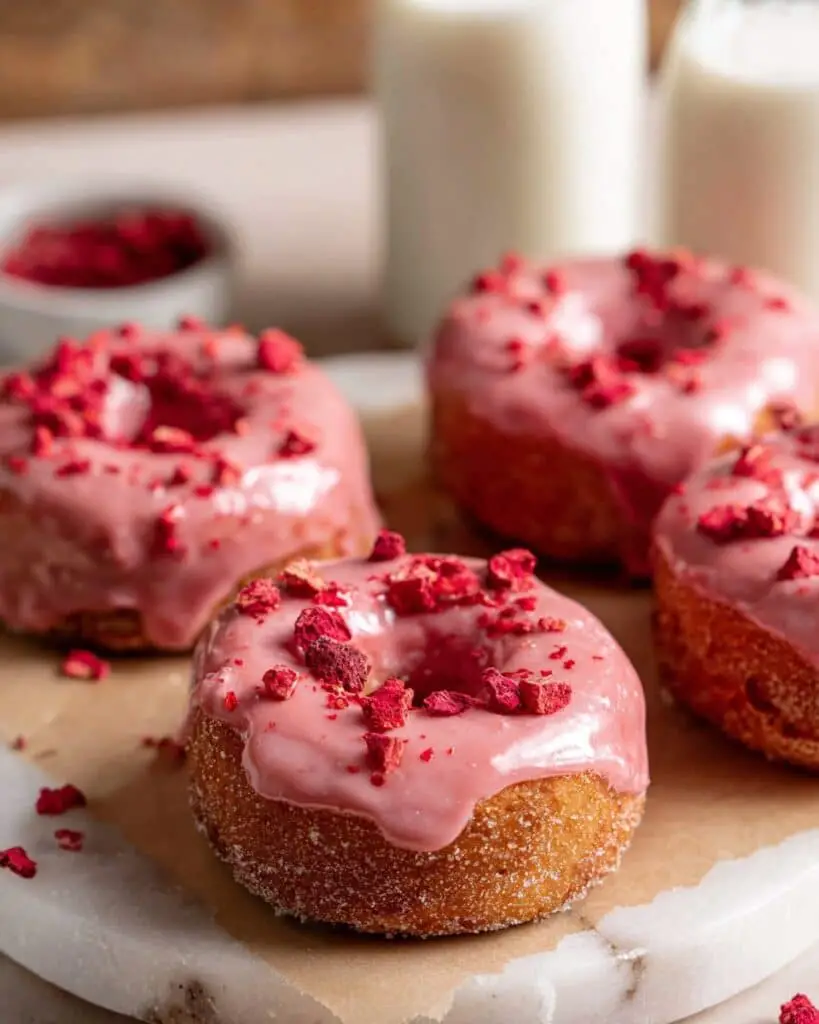 Strawberry Glazed Donuts Recipe