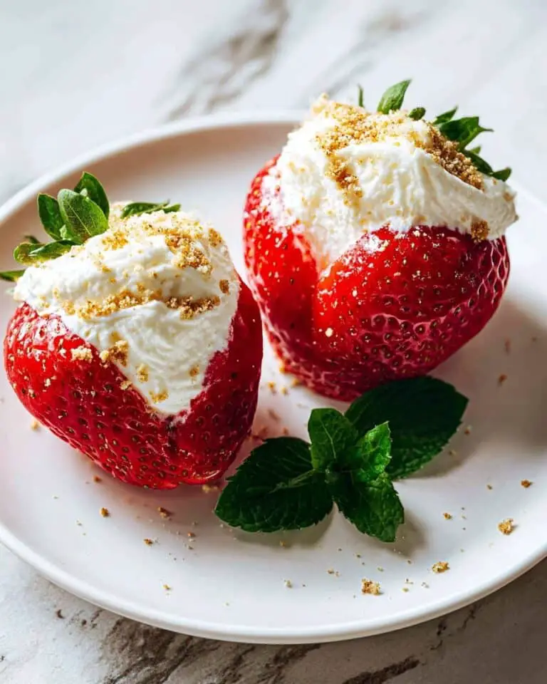 Cheesecake Stuffed Strawberries Recipe