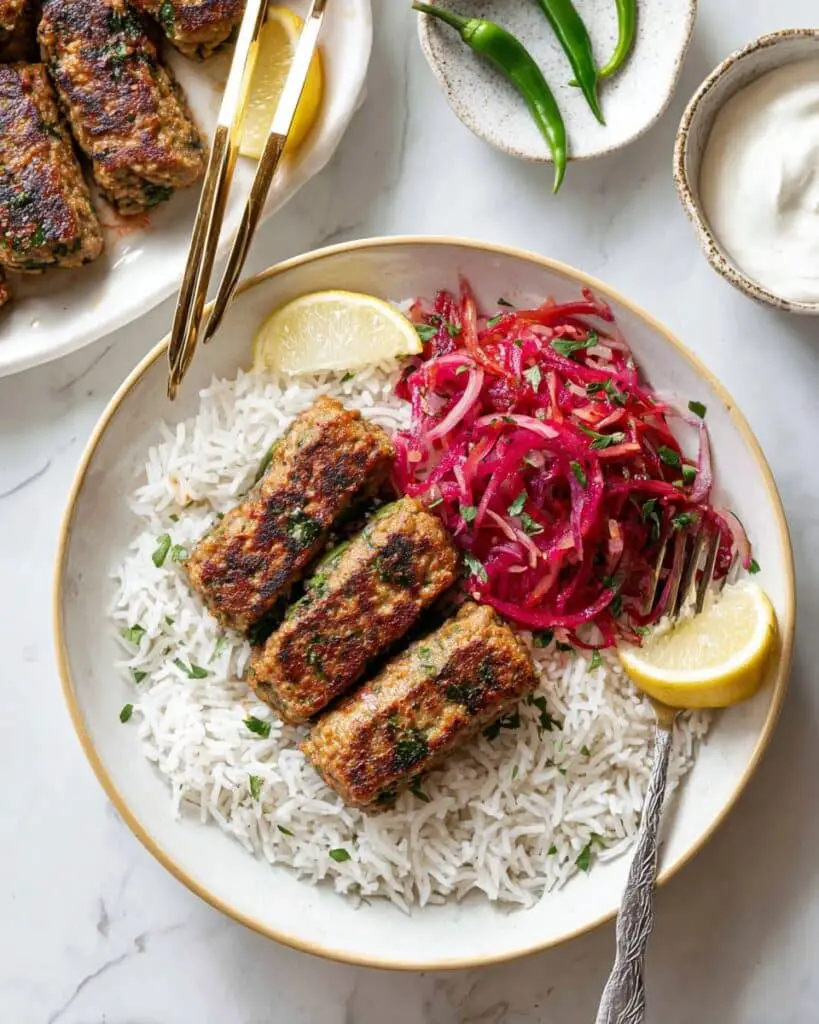 30-Minute Chicken Seekh Kebabs (Sheet Pan) Recipe