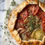 Heirloom Tomato Galette with Honey and Goat Cheese Recipe