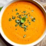 Roasted Carrot Ginger Soup Recipe