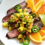 Jerk Steak with Mango Salsa Recipe