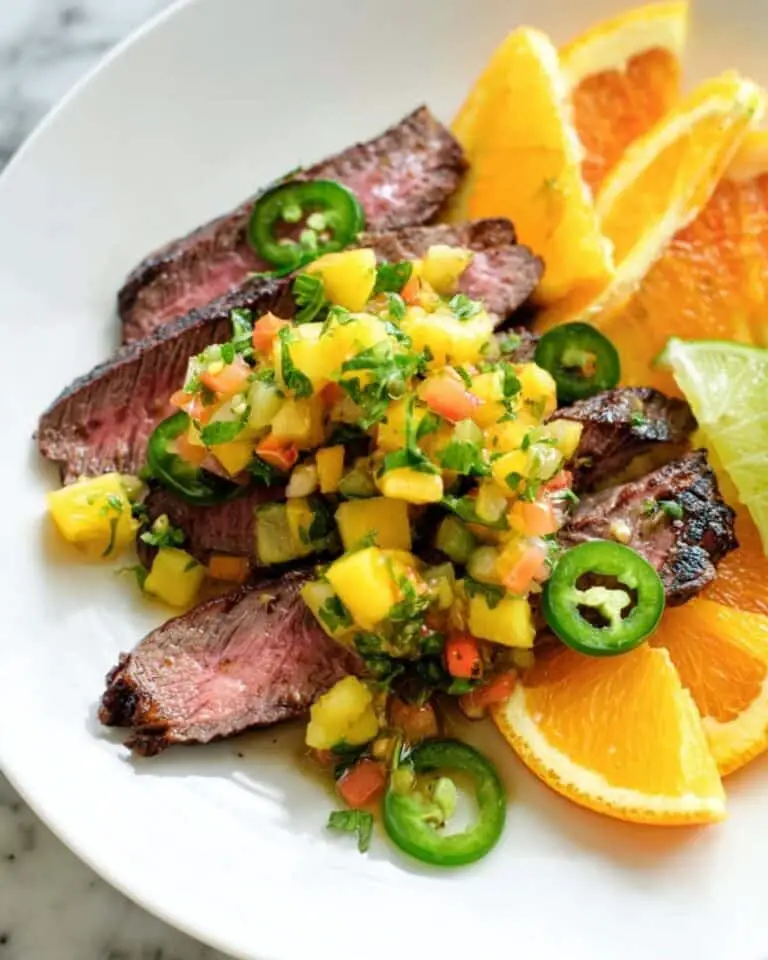 Jerk Steak with Mango Salsa Recipe