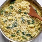 Creamy Spinach Artichoke Pasta Recipe