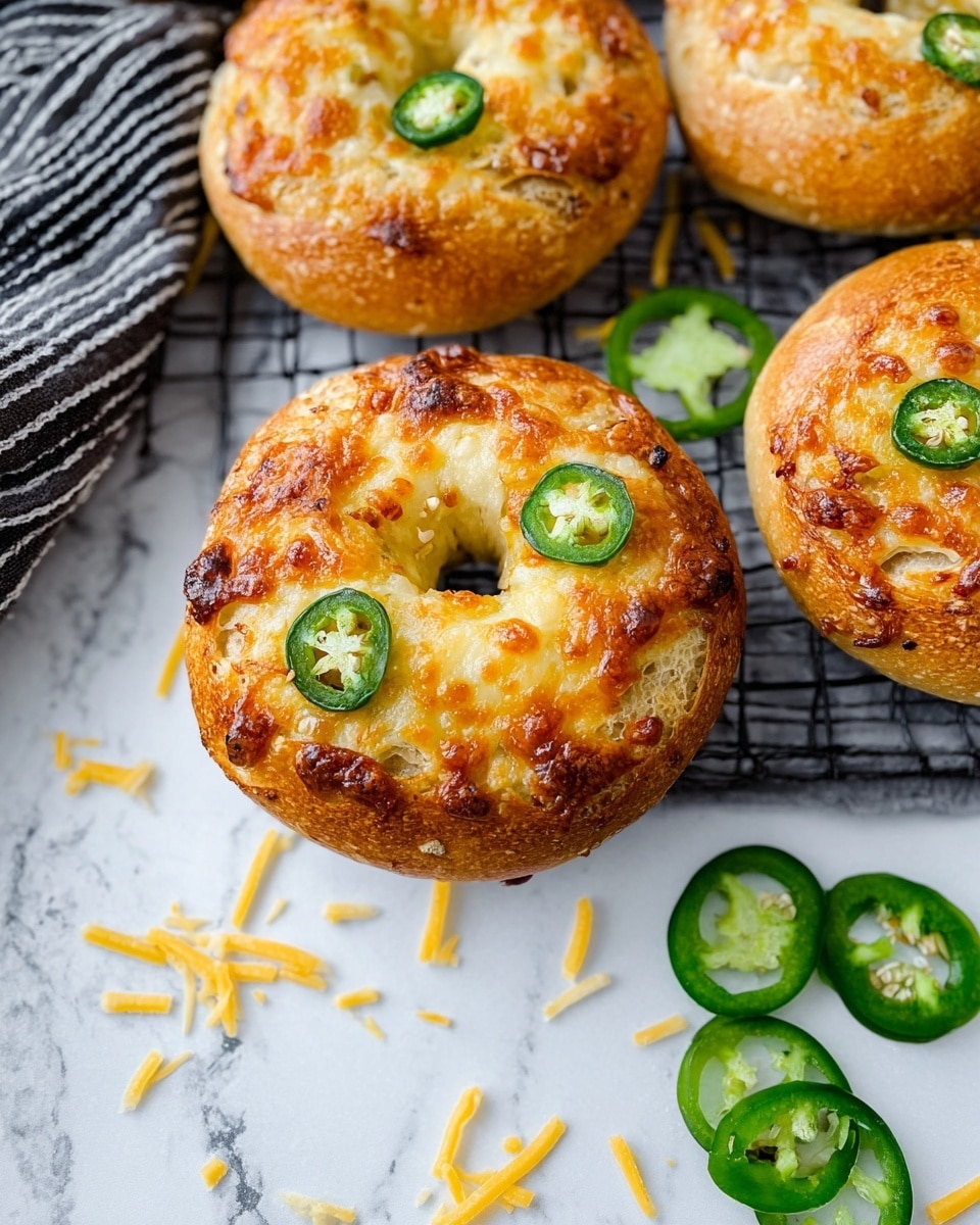 Jalapeño Cheddar Bagels Recipe
