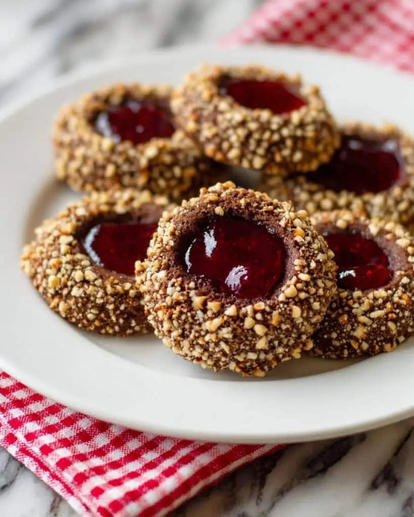 Hazelnut Raspberry Thumbprints Recipe