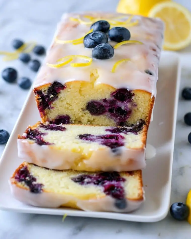 Lemon Blueberry Bread with Lemon Glaze Recipe