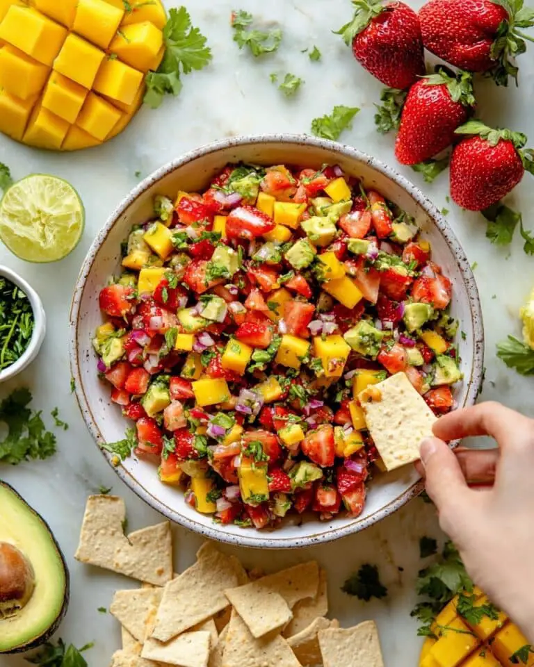 Avocado Strawberry Mango Salsa Recipe