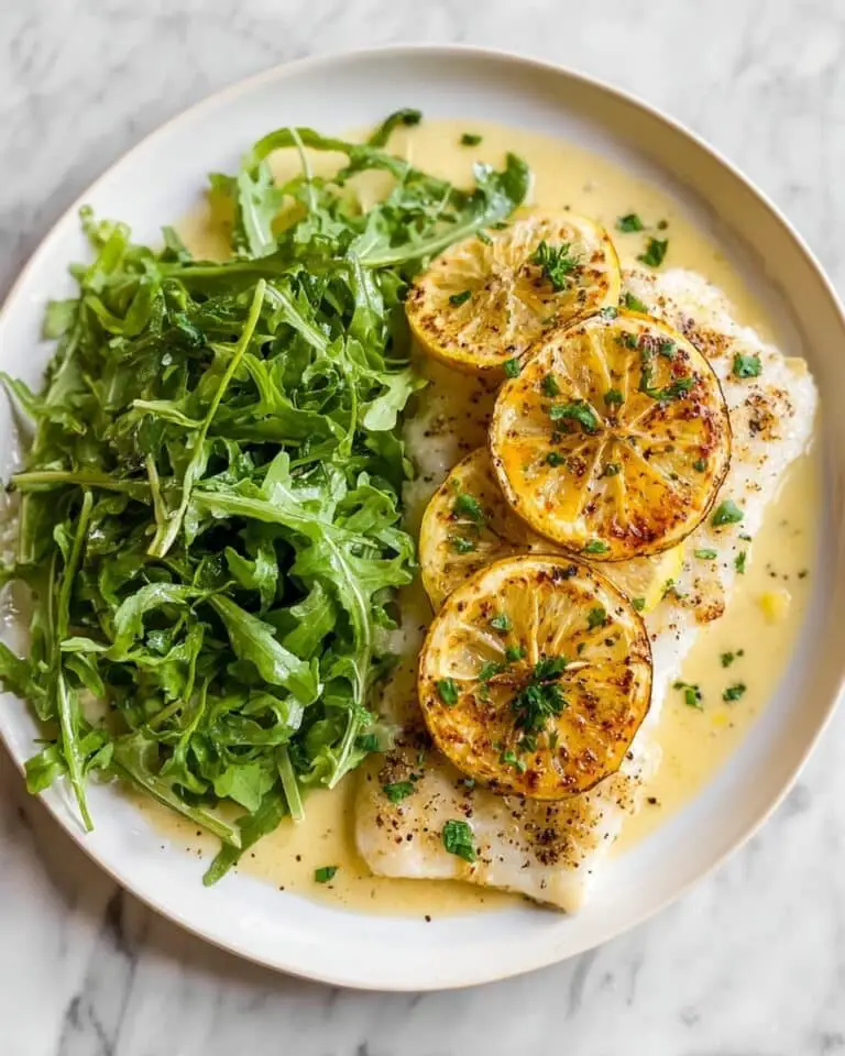Baked Lemon Fish with Garlic Butter Recipe