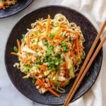 Cabbage Stir Fry with Ground Chicken, Ginger, and Maple Soy Sauce Recipe