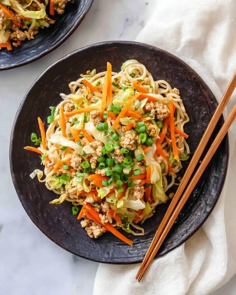 Cabbage Stir Fry with Ground Chicken, Ginger, and Maple Soy Sauce Recipe