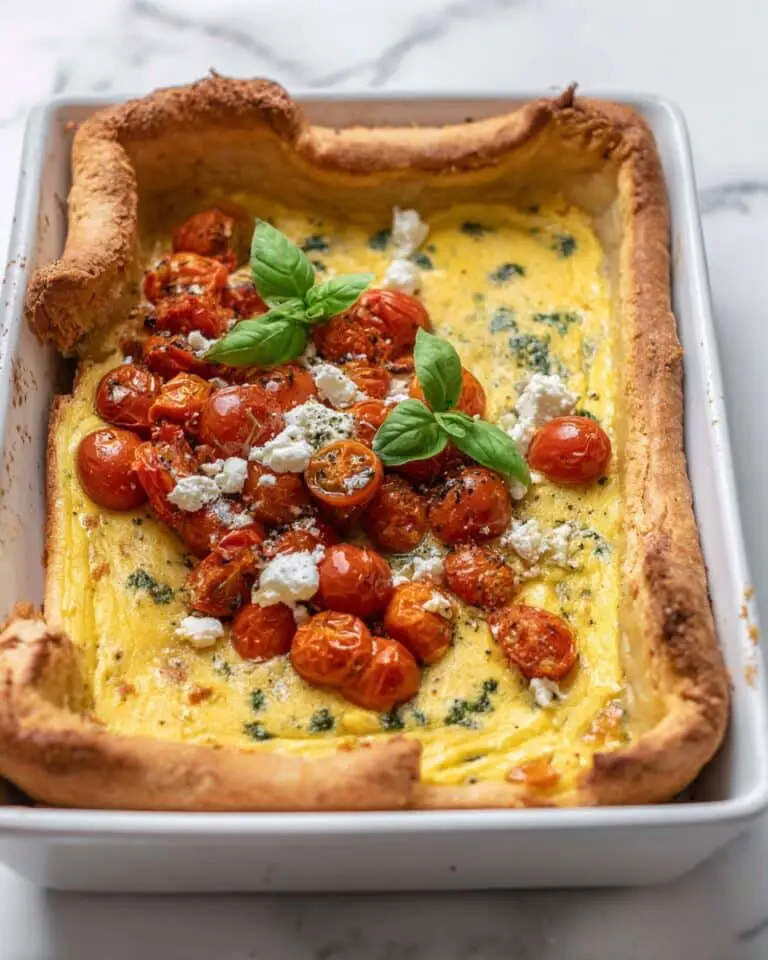 Savory Herb Dutch Baby with Slow Roasted Tomatoes Recipe